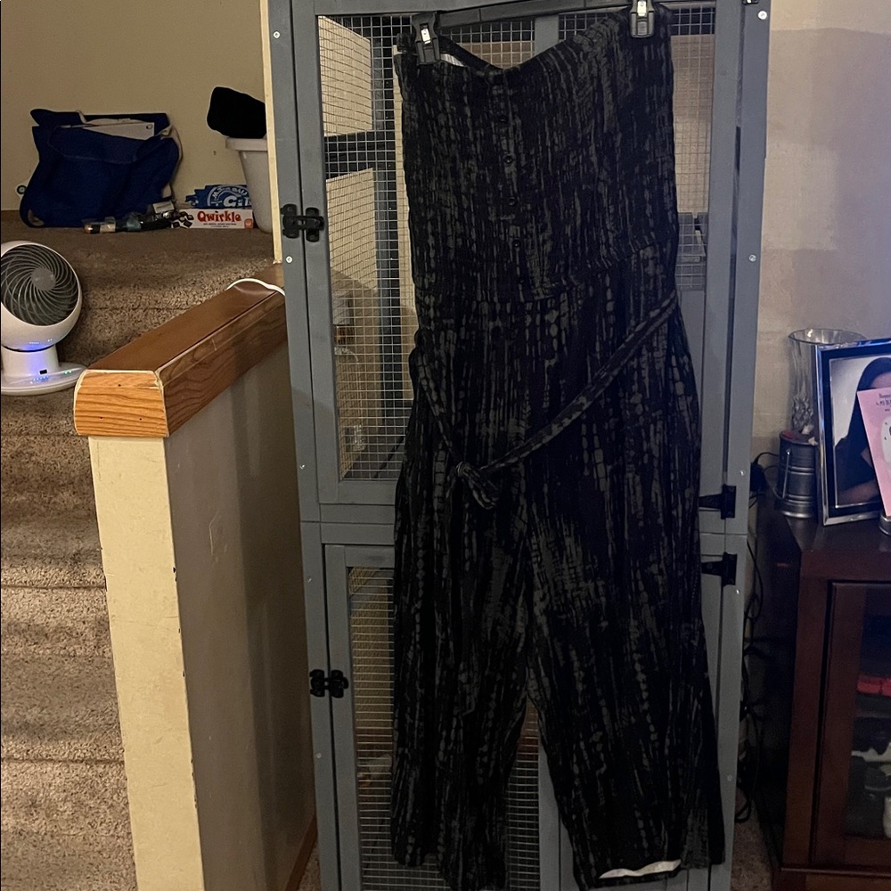 Torrid Black and Gray Jumpsuit